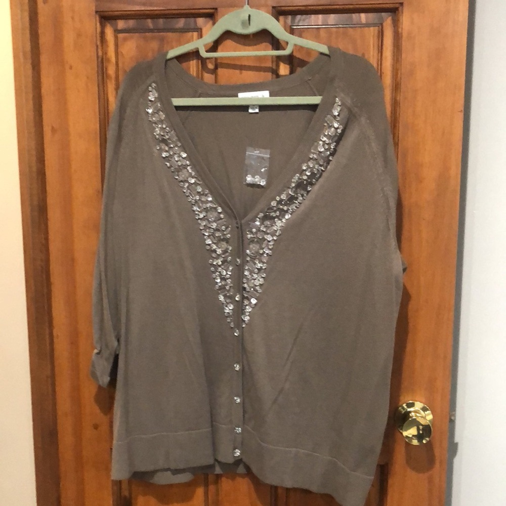 Susan Graver fine knit cardigan